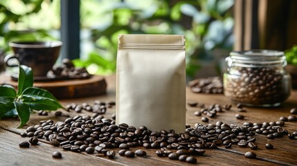 Eco-friendly coffee bean packaging