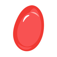 red pill isolated on white background