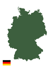 germany map with transparent background