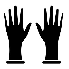 Surgical Gloves  Icon Element For Design	