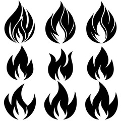 Fire vector set