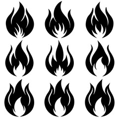 Fire vector set