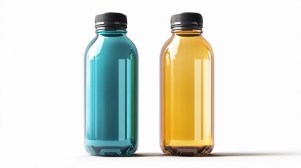 Professional Water Bottle Isolated on White Background for Product Photography