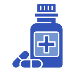 Medicine Bottle  Icon Element For Design	