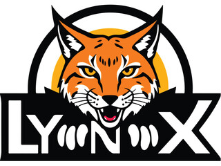 Lynx logo. lynx logo design. Wild lynx. Vector illustration.  © Shabeer