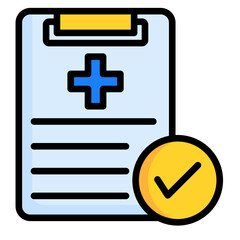 Obraz premium Medical Report Icon Element For Design 
