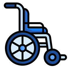 Wheelchair Mobility  Icon Element For Design	