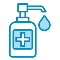 Fototapeta premium Hand Sanitizer Icon Element For Design 