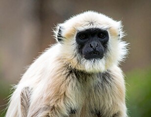 Obraz premium white monkey