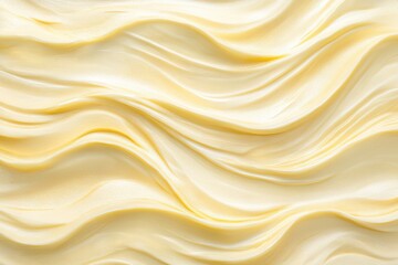 Obraz premium Creamy, wavy spread texture