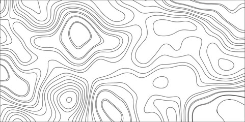 Topographic map patterns White wave paper curved reliefs. Topography map art curve drawing. vector illustration. Ocean topographic line map with curvy wave isolines vector illustration.
