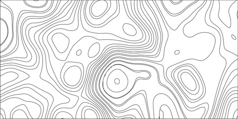 Topographic map patterns White wave paper curved reliefs. Topography map art curve drawing. vector illustration. Ocean topographic line map with curvy wave isolines vector illustration.