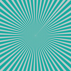 Teal Sunburst with Radial Lines Background