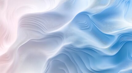 Fototapeta premium Abstract Blue and White Wavy Lines Design