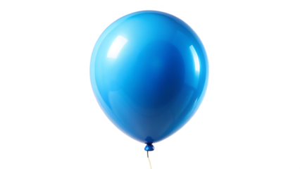  blue balloon isolated on white background PNG