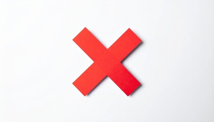 Fototapeta premium red cross mark