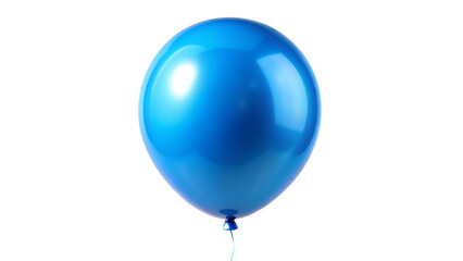 blue balloon isolated on white