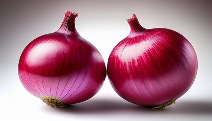 red onion on a white background