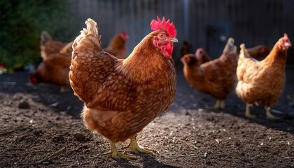 Fototapeta premium rooster and hen
