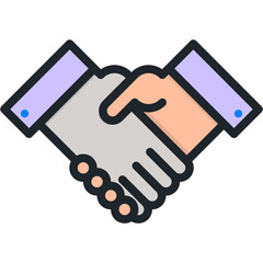 Handshake SVG Vector Icon – Flat Design for Agreement, Partnership, Business Deal, Collaboration, Negotiation, and Mutual Understanding

