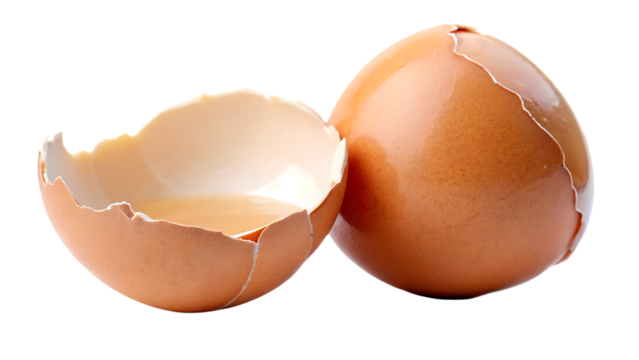 broken eggshell isolated on white background PNG