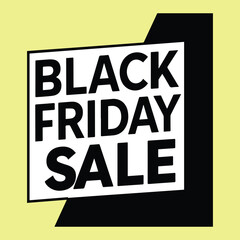 black friday sale typography design