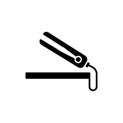 Hair Straightener on Bathroom Counter Icon