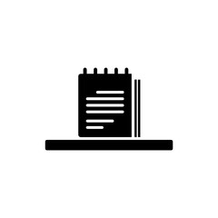 Paper Planner on a Desk Icon
