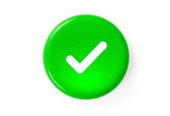 Approve icon green check mark button