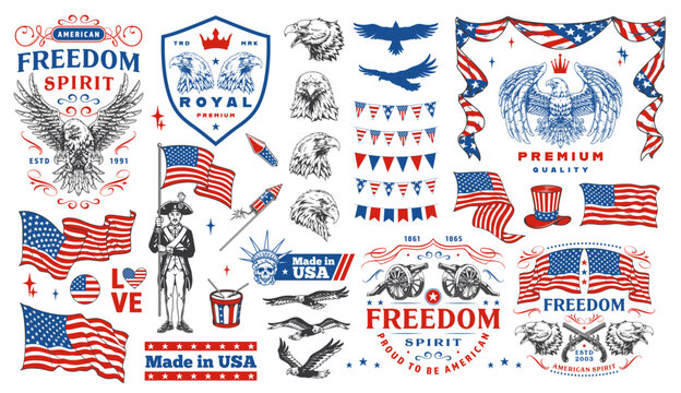 Patriotic designs for American heritage