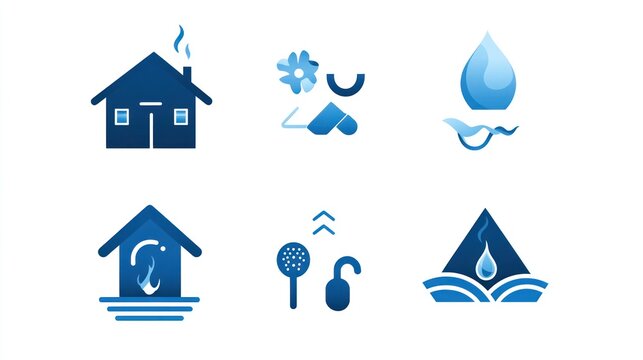 Home Water System Icons