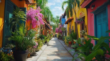 Fototapeta premium Bow hunter taking a break on a tree stand, overlooking a colorful fall landscape, blending hunting with peaceful rest, Woodland Watch