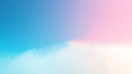 Fototapeta premium soft gradient background in pink blue and white tones a lovely gradient background made up of a harmonious blend of soft pink blue and white perfect for tranquility and abstraction