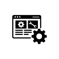 Website Optimization with Performance Tools Icon