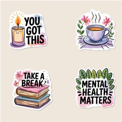 set of coffee labels