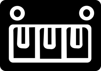 World piano day. Keyboard keys instrument sign. Music notes wave, musical waves staff symbols. Flat vector key stave banner. Classic clef, G melody. isolated on transparent background