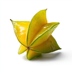 Fototapeta premium Vibrant Star Fruit A Close-Up Photograph of a Ripe Carambola