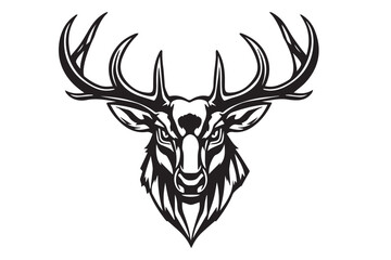 deer head Silhouette, for logo, event, design, tattoo, icon, web icon, etc.