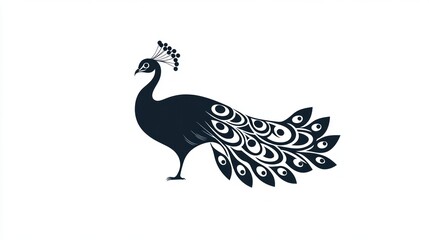 Obraz premium Peacock Silhouette Design (8)