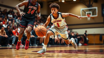 basketball players in action