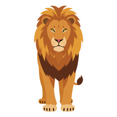Creative Flat Vector Illustrations of Lion: Minimalist, Modern, and Perfect for Pet-Themed Graphics.Charming Flat Vector Lion Illustration: Playful, Minimal, and Versatile Cartoon Primate Design
