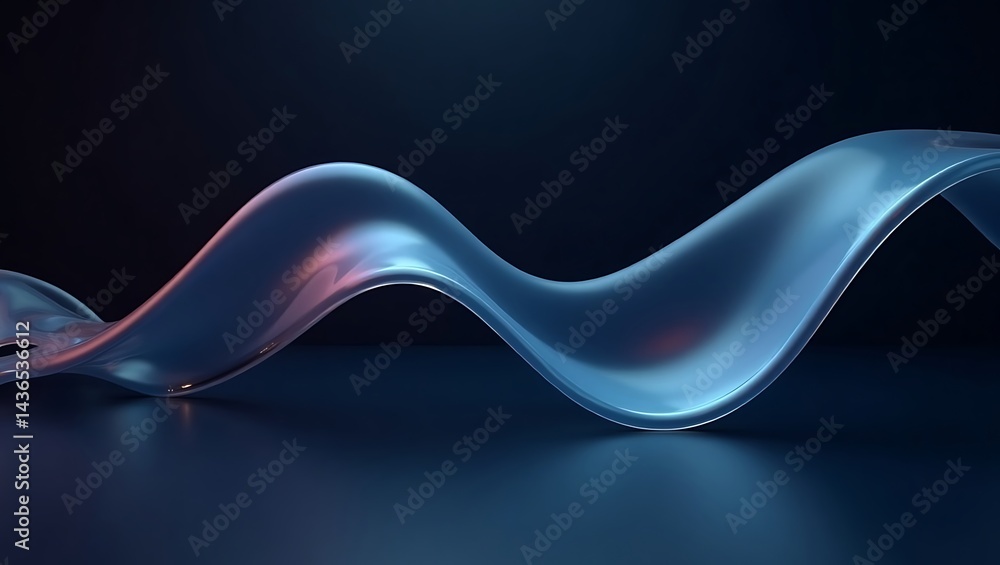 Poster abstract background with wave. generative ai.
