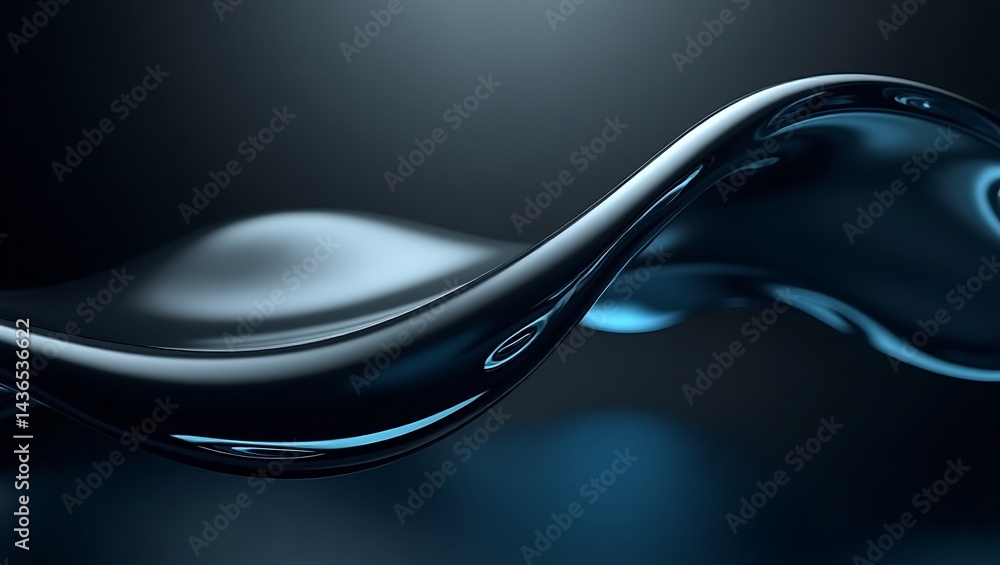 Poster abstract background with wave. generative ai.