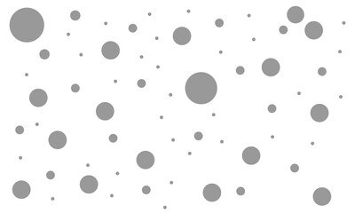 Random dots, circles. Dotted, speckles pattern. Pointillist, pointillism background. Stipple, stippling texture. Vector isolated on white background.