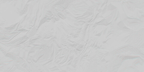 Obraz premium Abstract white crumble paper texture. White Wrinkled Fabric Texture Background