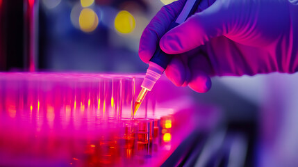 Scientist Conducting Experiment in Laboratory