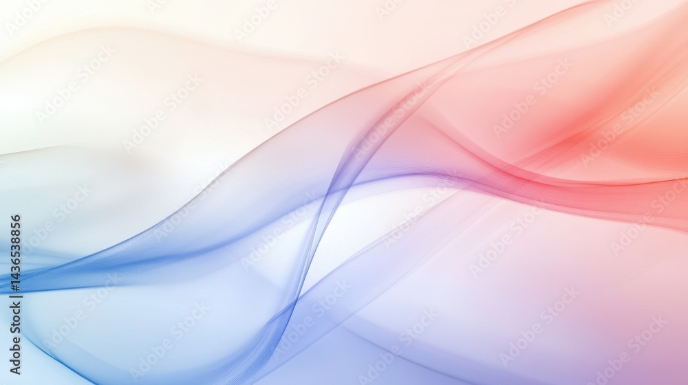 Poster Pastel abstract background featuring smooth color flow and subtle watercolor textures, perfect for minimalistic visual content.