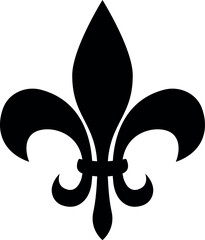 Fleur de lis icon. Floral design signs and symbols. © infinetsoft