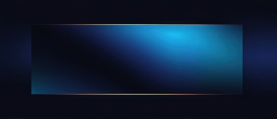 Naklejka premium Elegant dark blue gradient background with golden frame, perfect for modern design and luxury presentation Concept of sophistication, technology, and minimalism