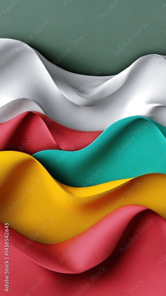 Aufkleber abstract colorful fabric waves design background texture for modern presentations or website